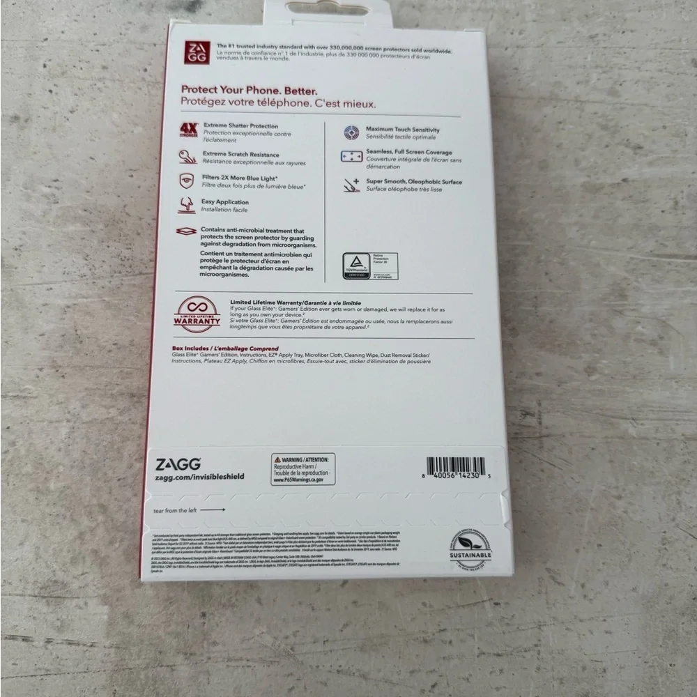 ZAGG InvisibleShield Glass Elite Screen Protector - Gamers’ Edition